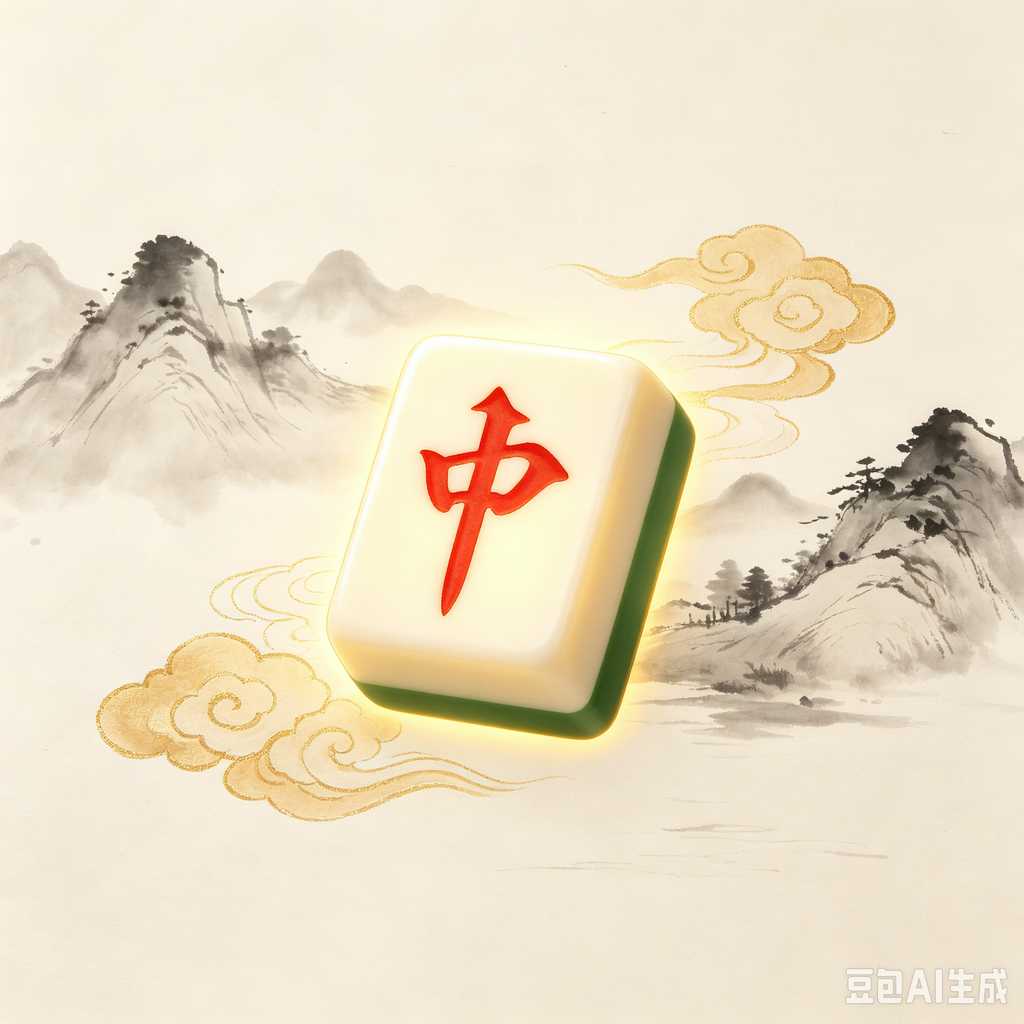 deep print mahjong set